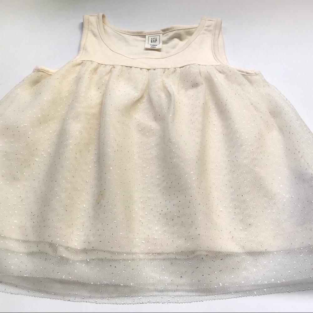 Baby Gap sparkle tulle tank top